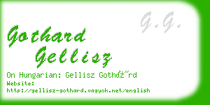 gothard gellisz business card
